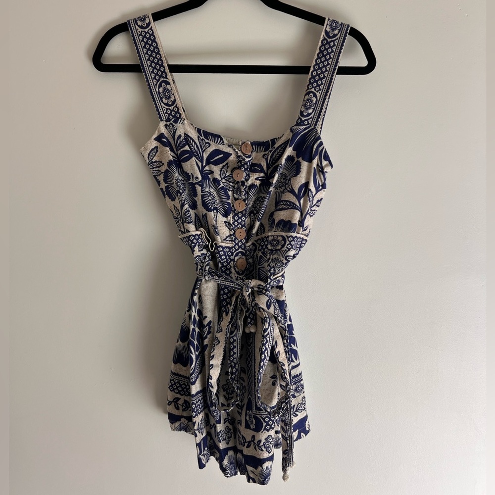 Farm Rio Blue Pineapple Garden Romper - Picture 4 of 6